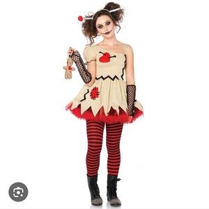 Spirit Leg Avenue Voodoo Queen Halloween Costume Dress Juniors XL (12-14) EUC